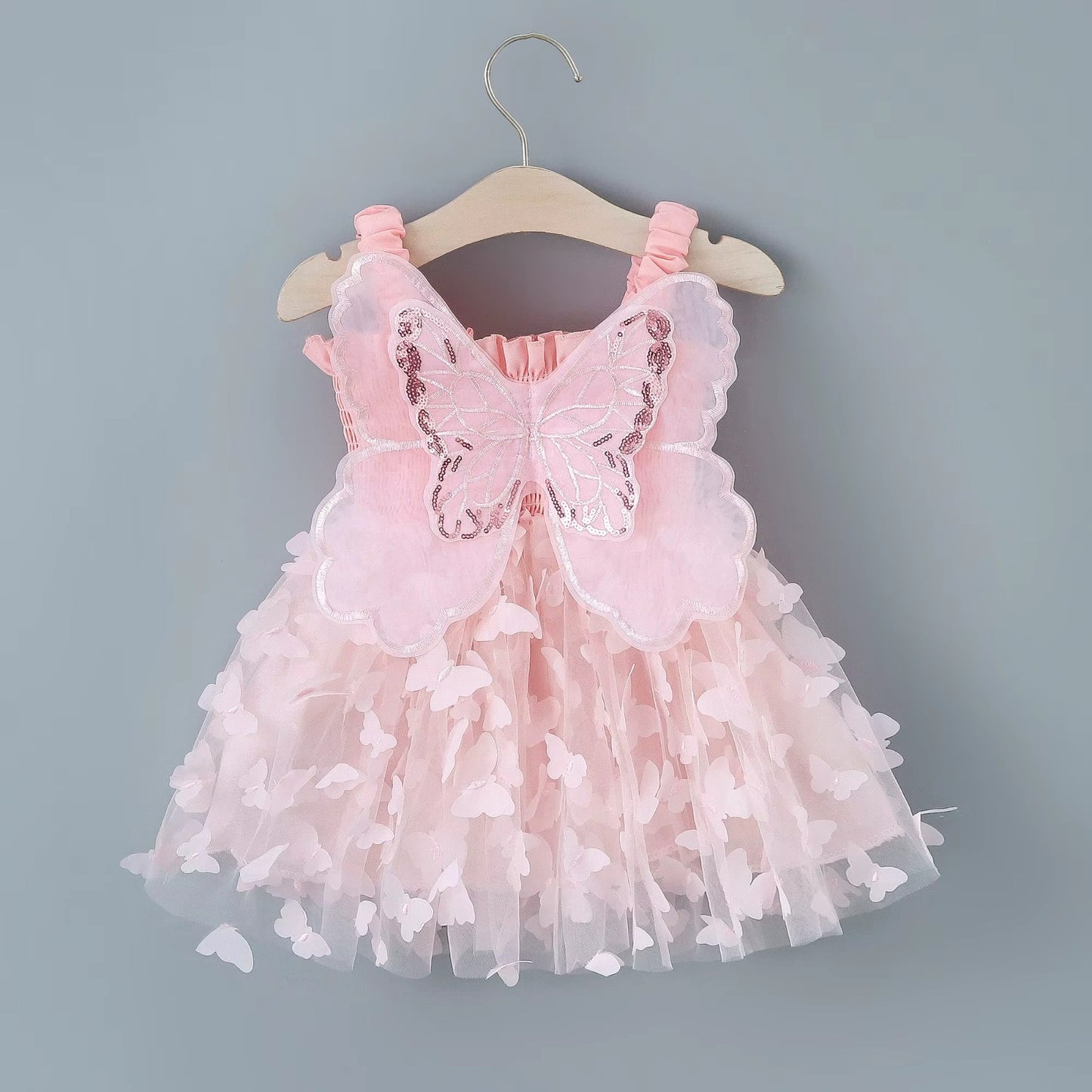 Vestido infantil Mariposas con alas