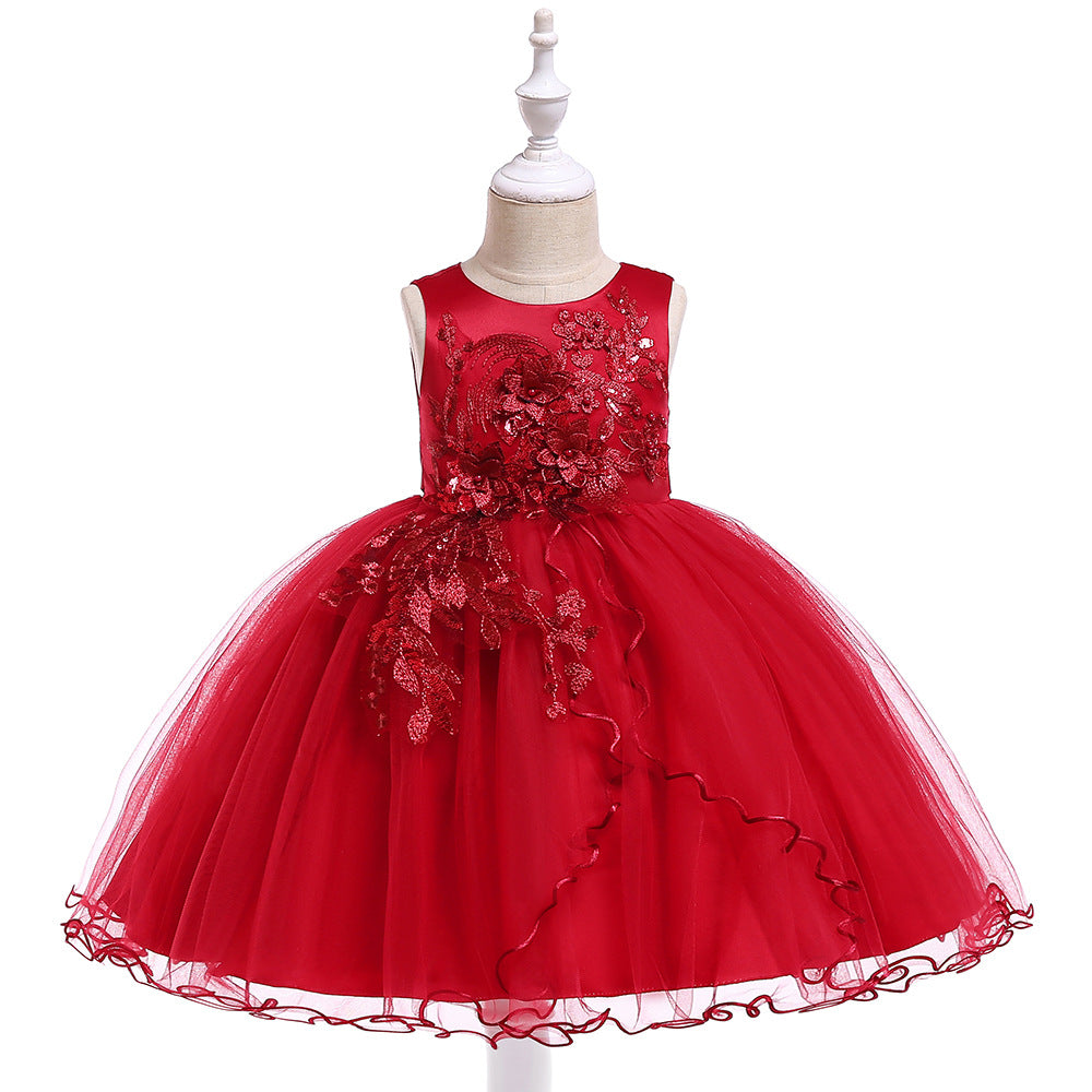 Vestido De Festa Infantil Flores