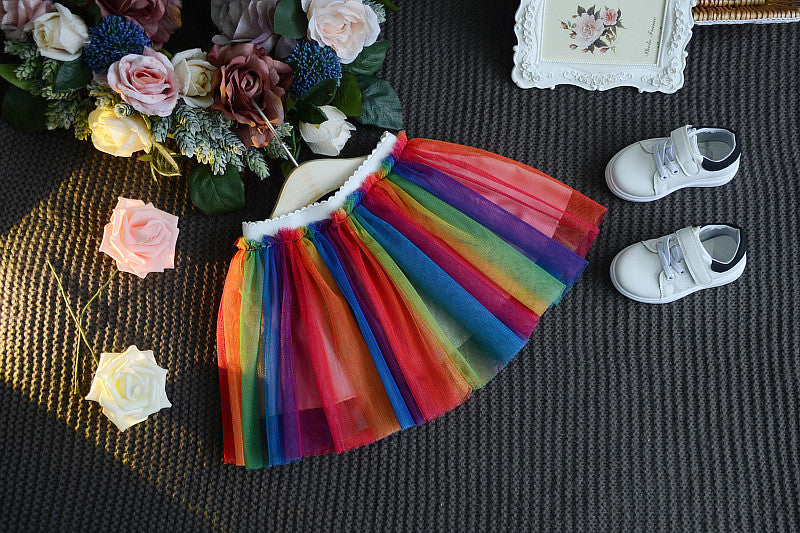 Set de Globos Arco Iris Infantil Niña