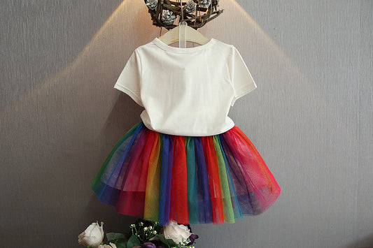 Set de Globos Arco Iris Infantil Niña