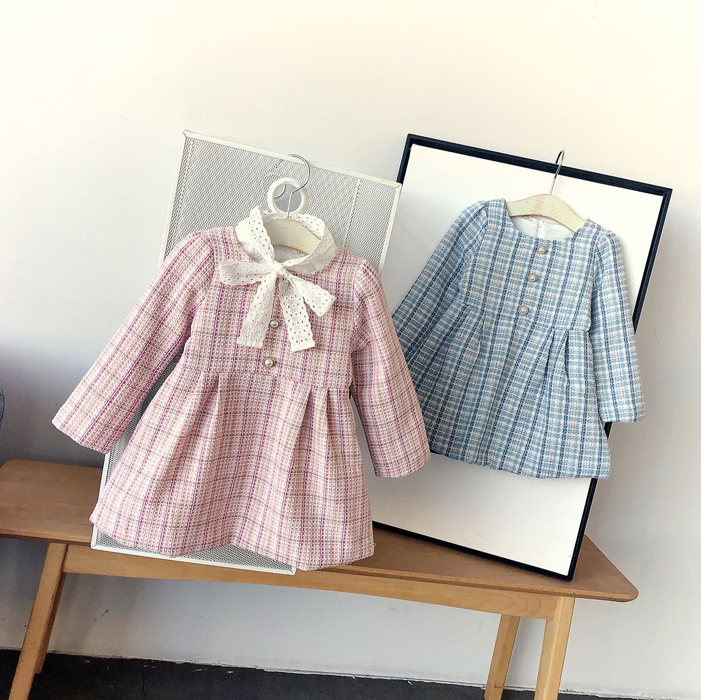Vestido Infantil Lazo Tweed
