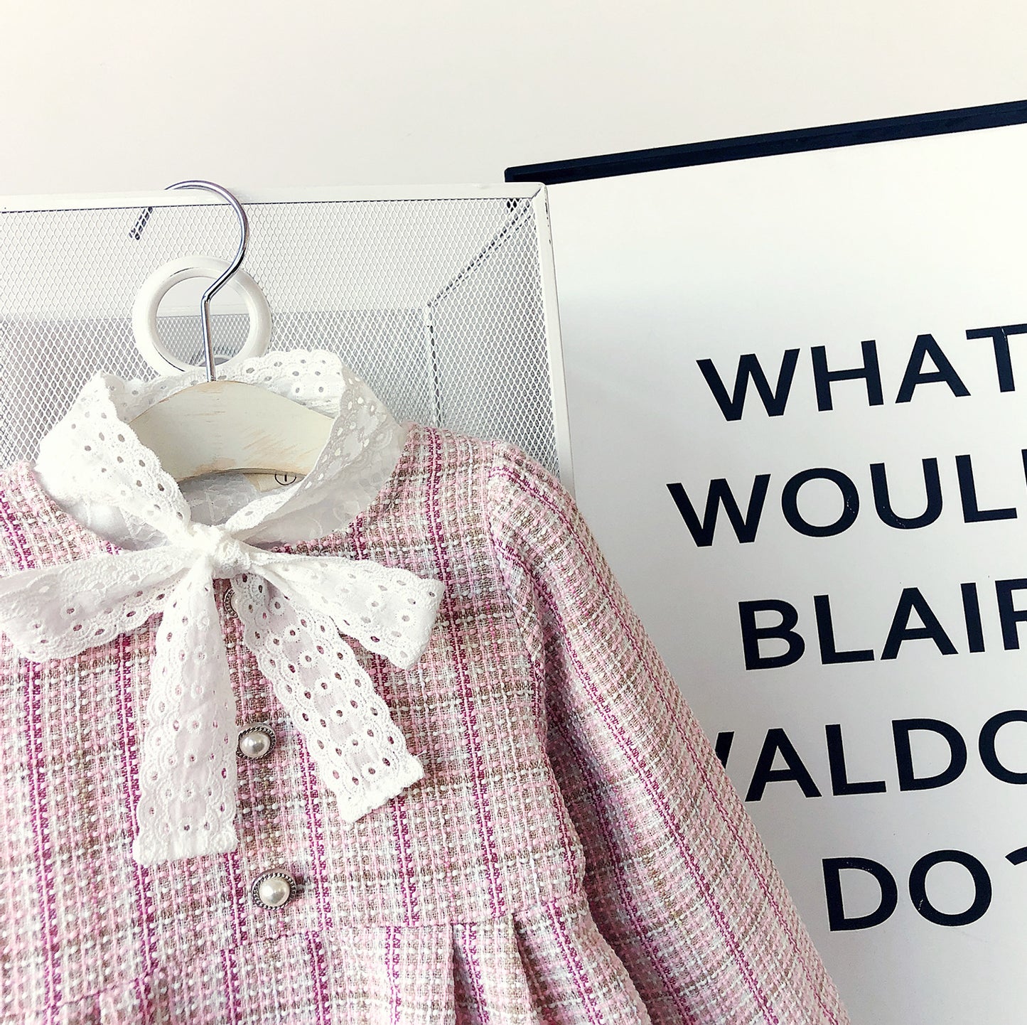 Vestido Infantil Lazo Tweed