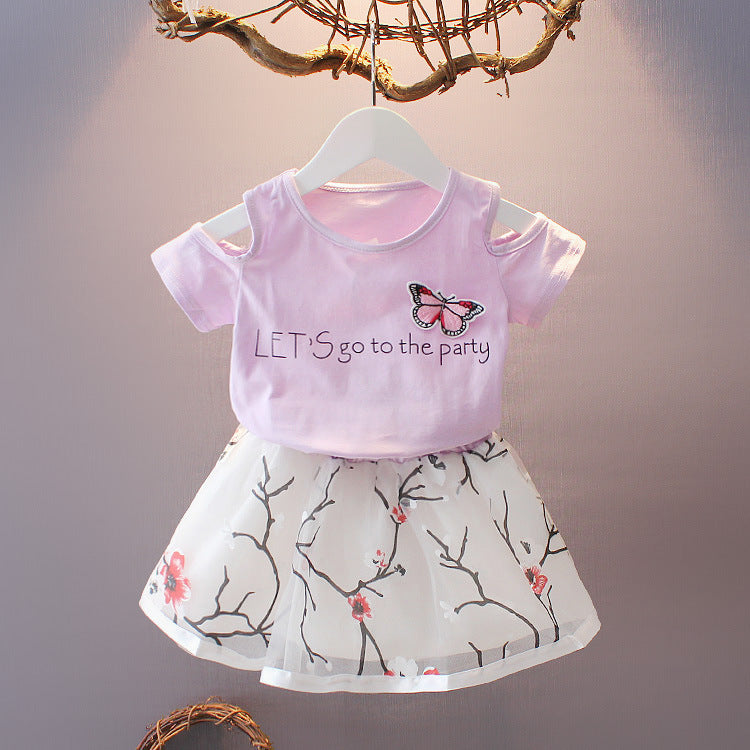 Conjunto Infantil Mariposa Floral