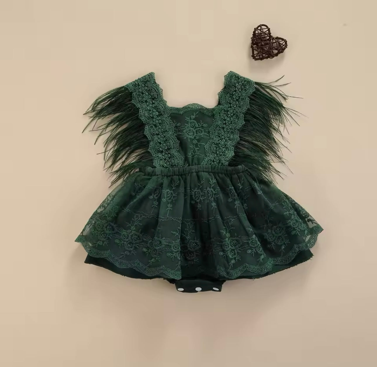 Vestido Infantil Flores y Encaje