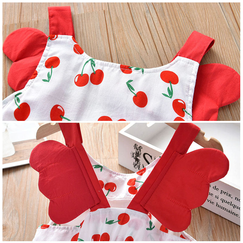 Vestido Cerejinhas Infantil
