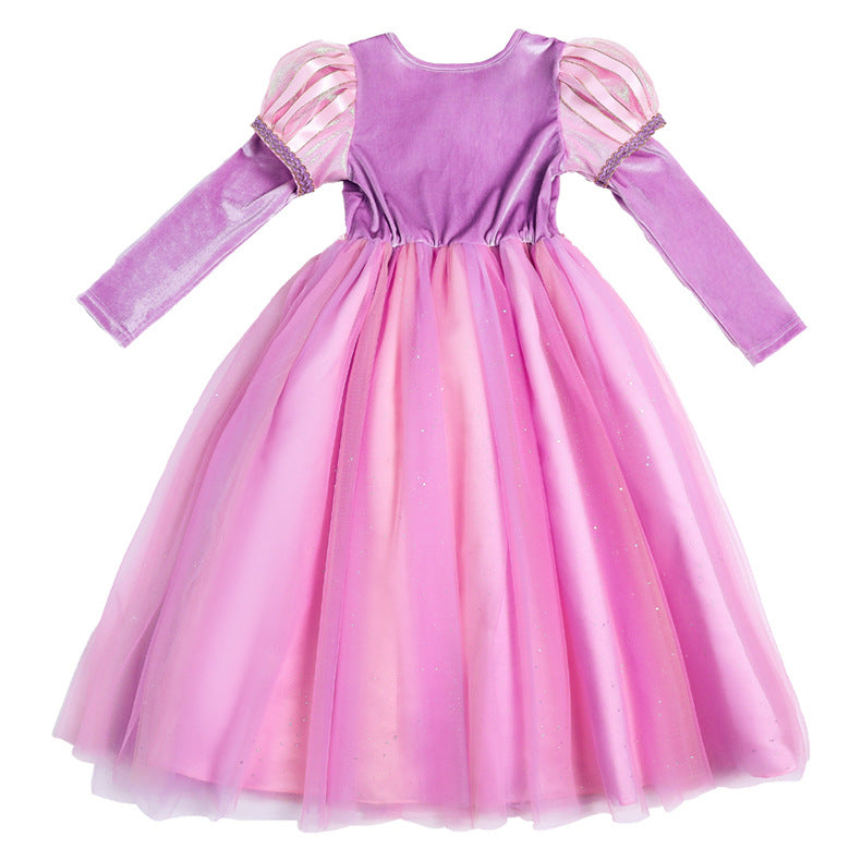 Vestido de Princesa Hinchado Morado