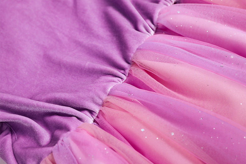 Vestido de Princesa Hinchado Morado