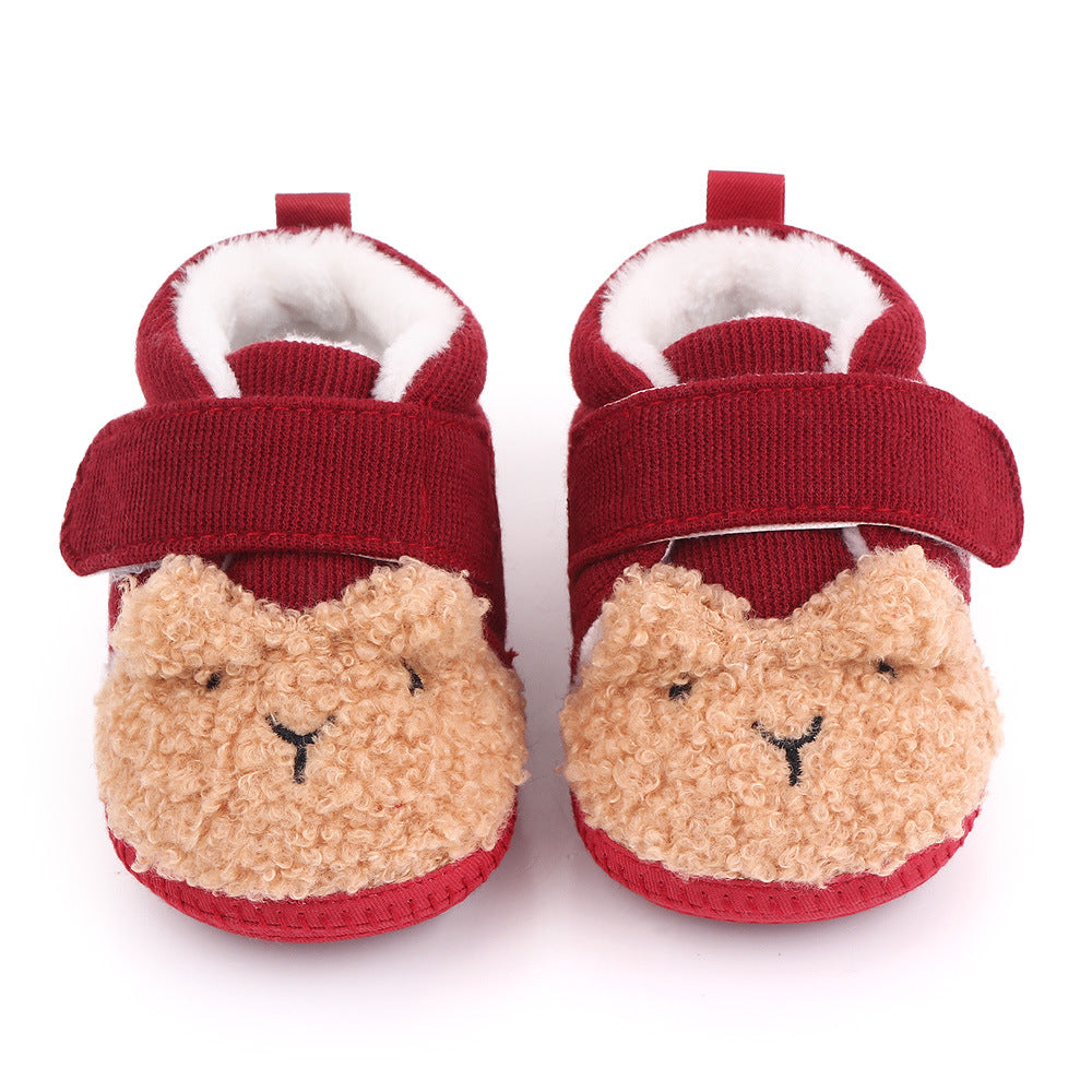 Zapatos de Terciopelo con Forma de Animal para Niños