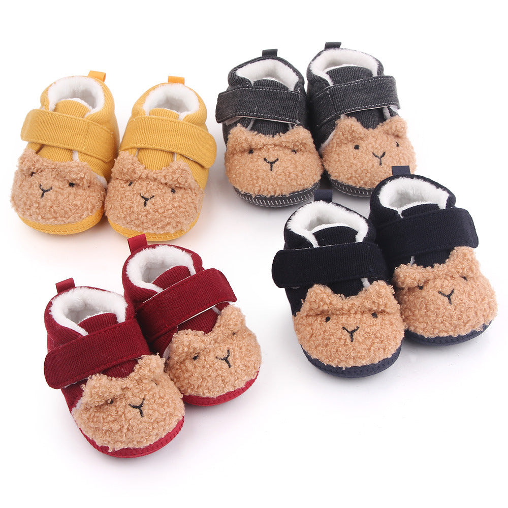 Zapatos de Terciopelo con Forma de Animal para Niños