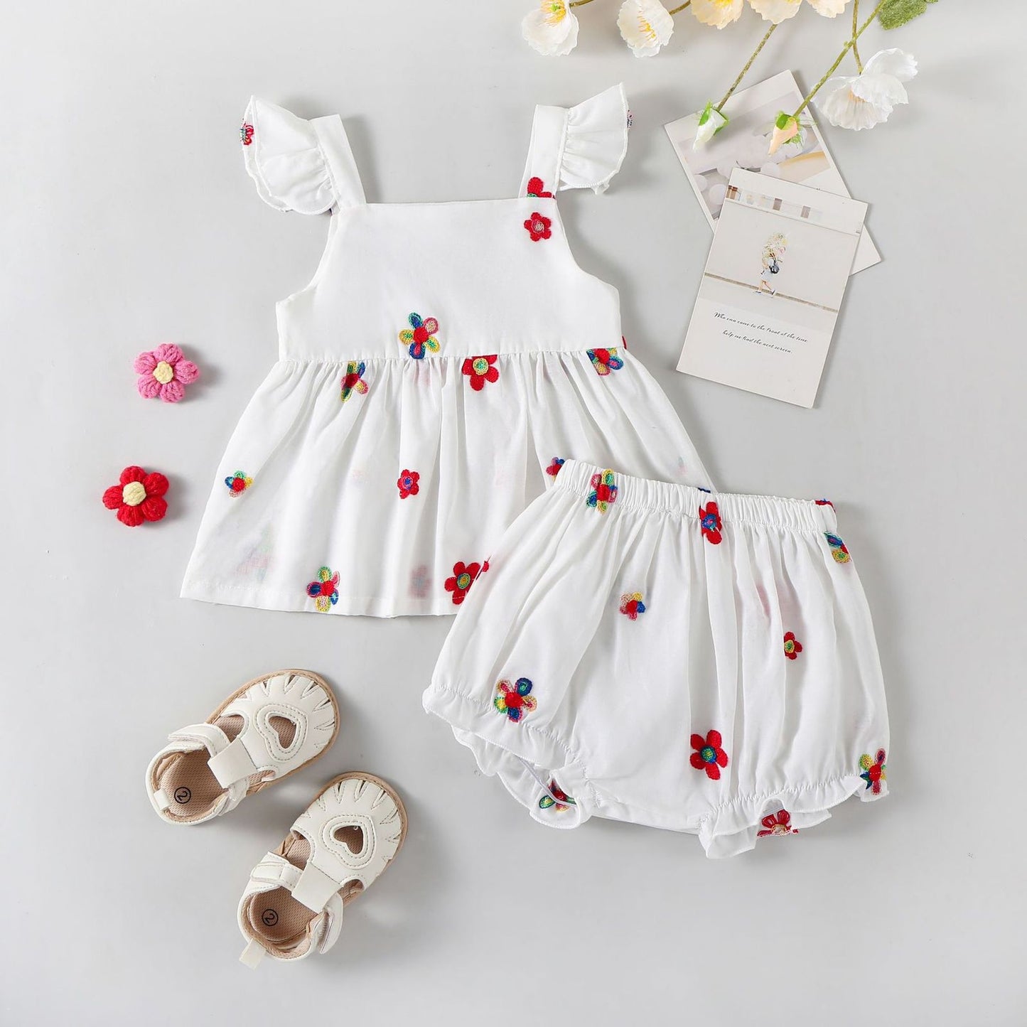 Vestido Infantil Florecitas