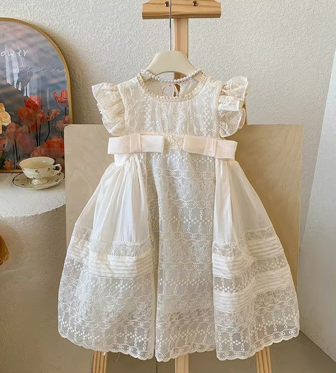 Lese Vestido Infantil de Encaje para Mujer