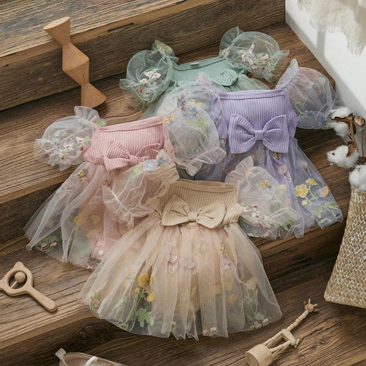 Body infantil de Encaje Floral