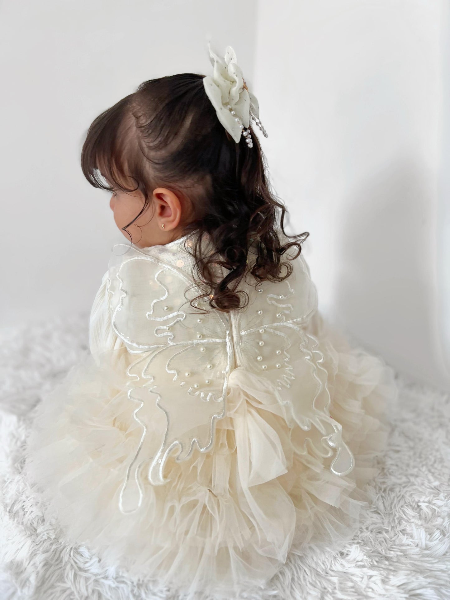 Vestido Infantil Alas De Tul + Blusa