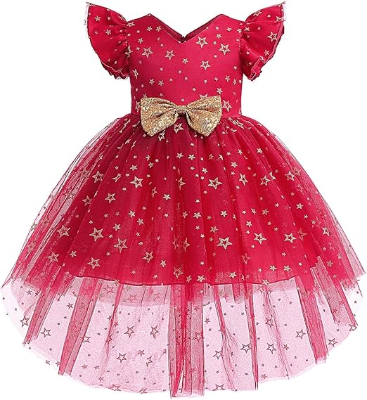 Vestido de Fiesta Infantil Etrelinha Rojo