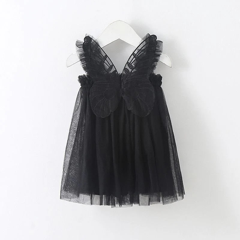 Vestido Infantil de Tul con Alas