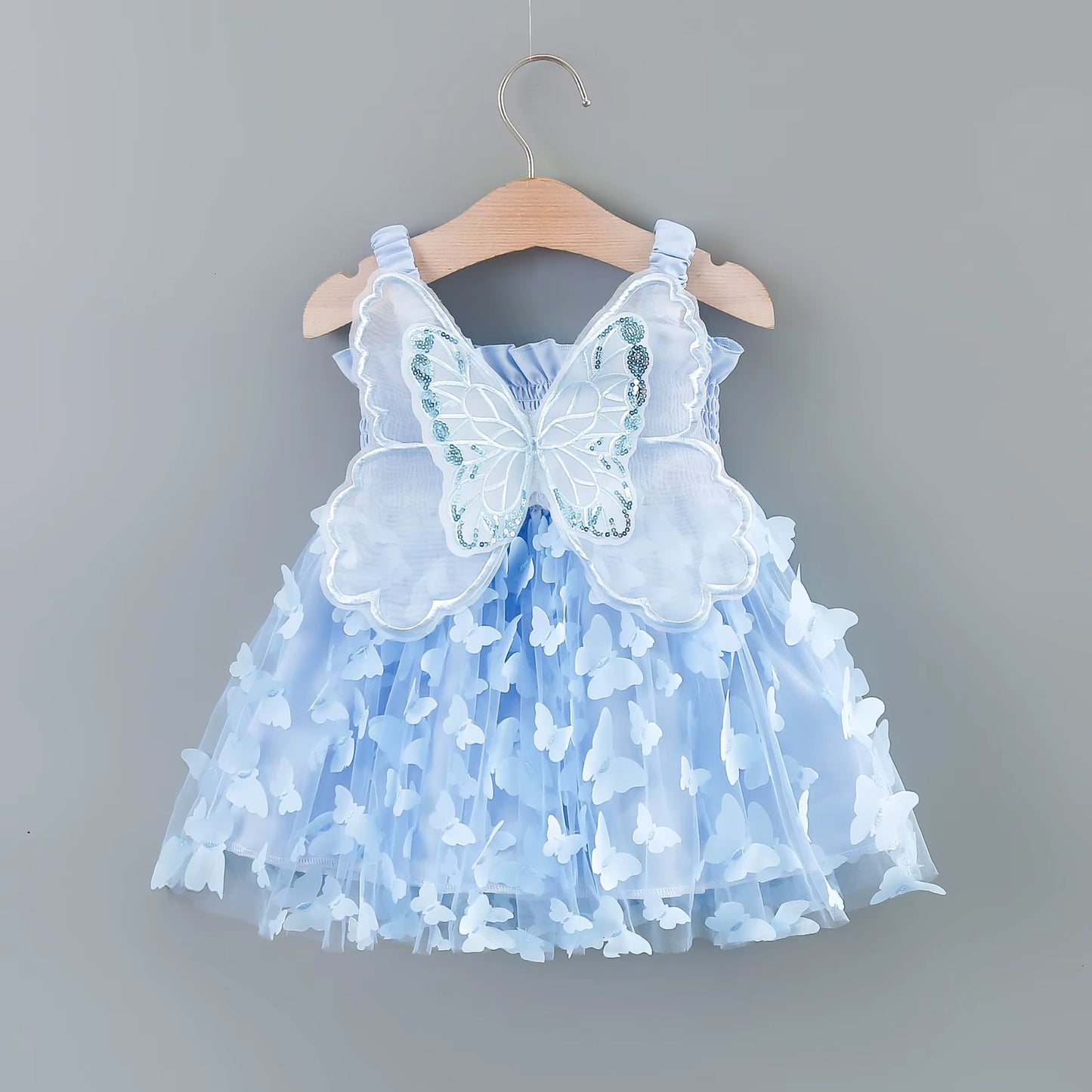 Vestido infantil Mariposas con alas