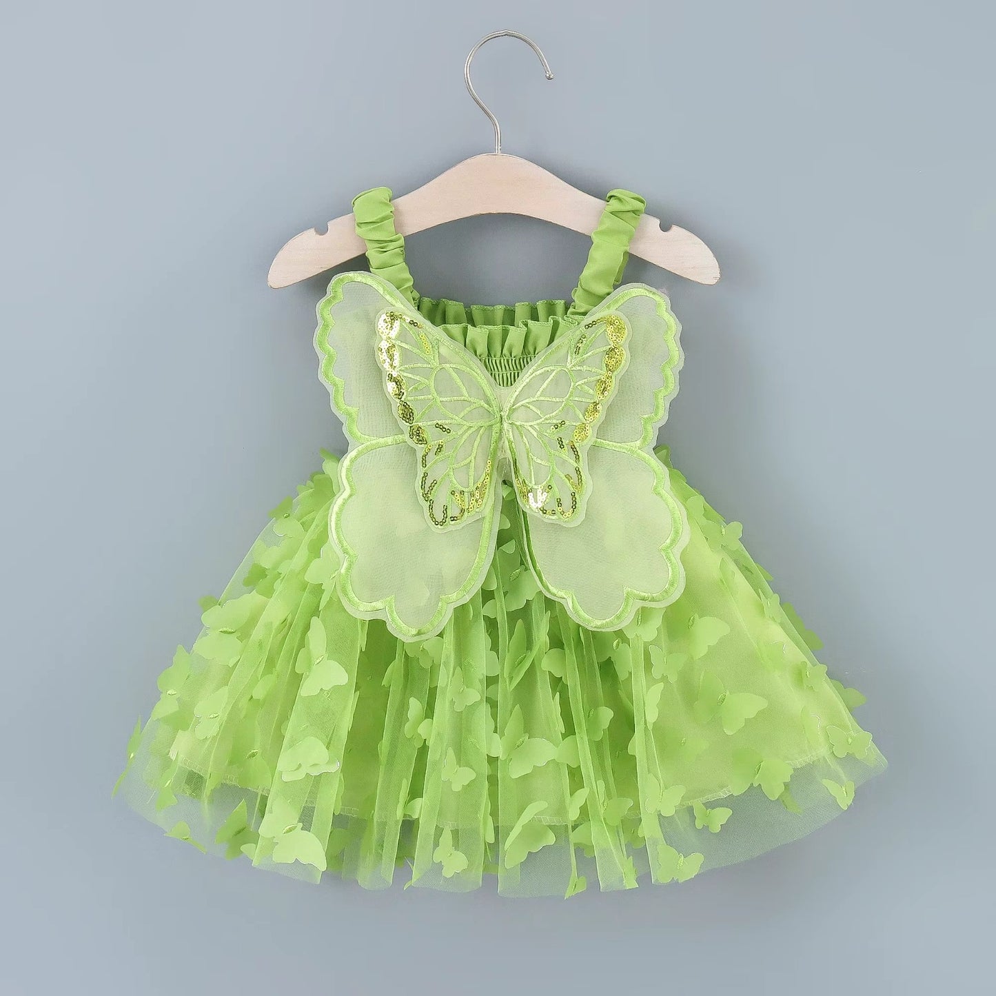 Vestido infantil Mariposas con alas