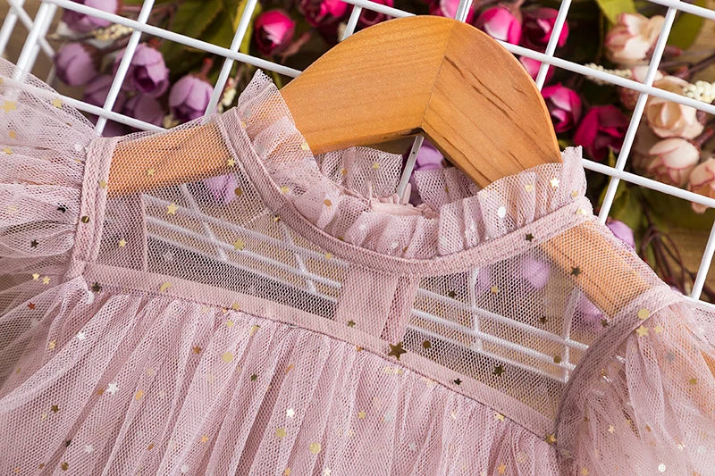 Vestido infantil con volantes