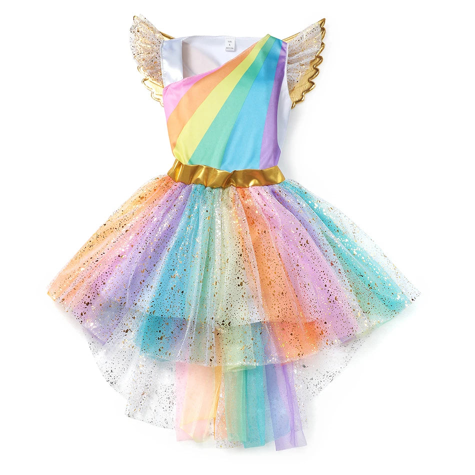Vestido de Fiesta Infantil Arco Iris Asinha