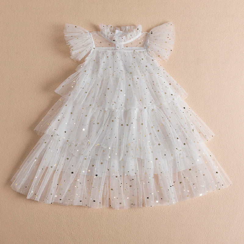 Vestido infantil con volantes