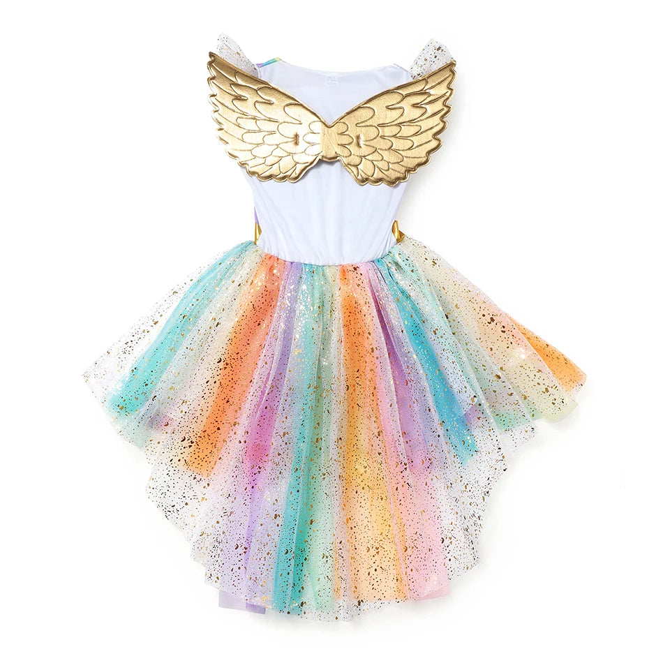 Vestido de Fiesta Infantil Arco Iris Asinha