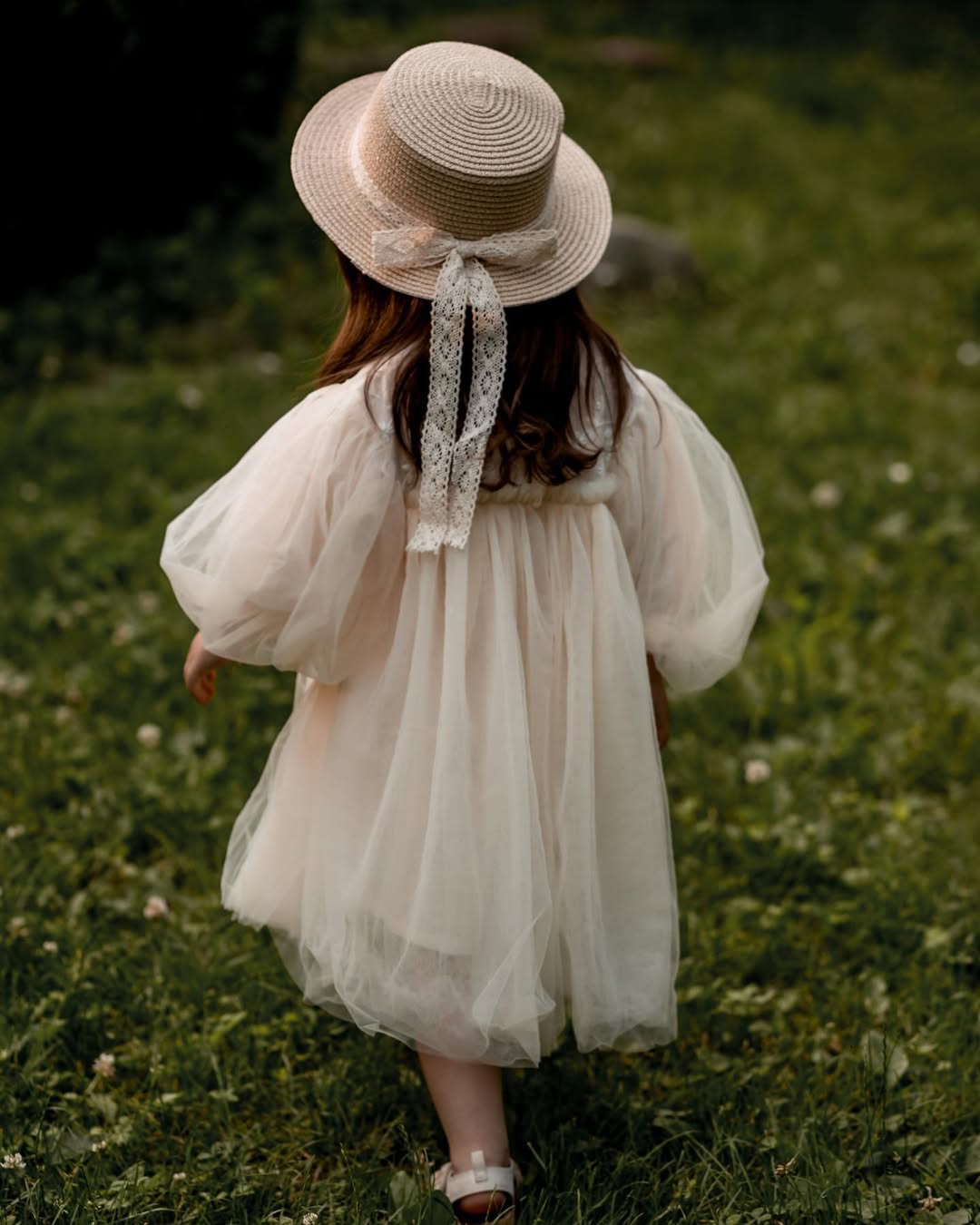 Vestido Infantil Tul Flores