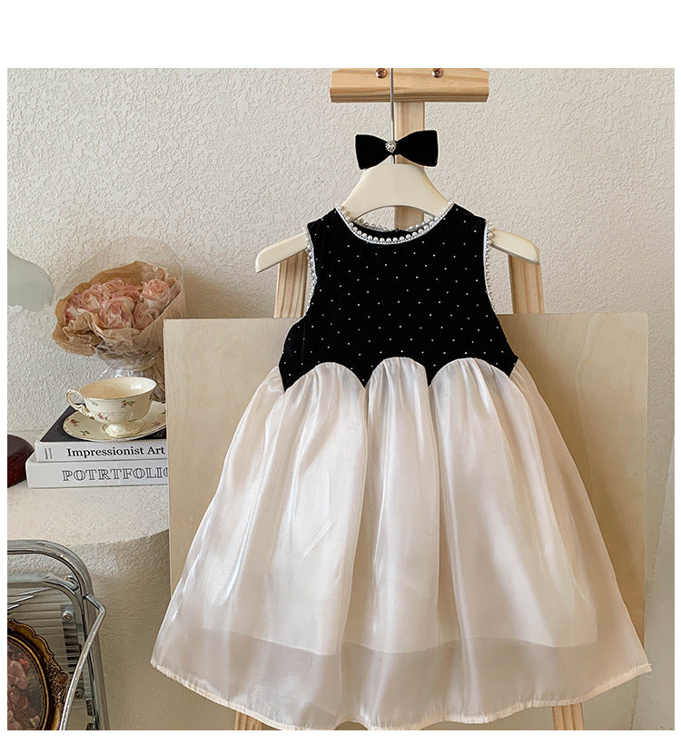 Vestido Infantil de Tul y Color Negro