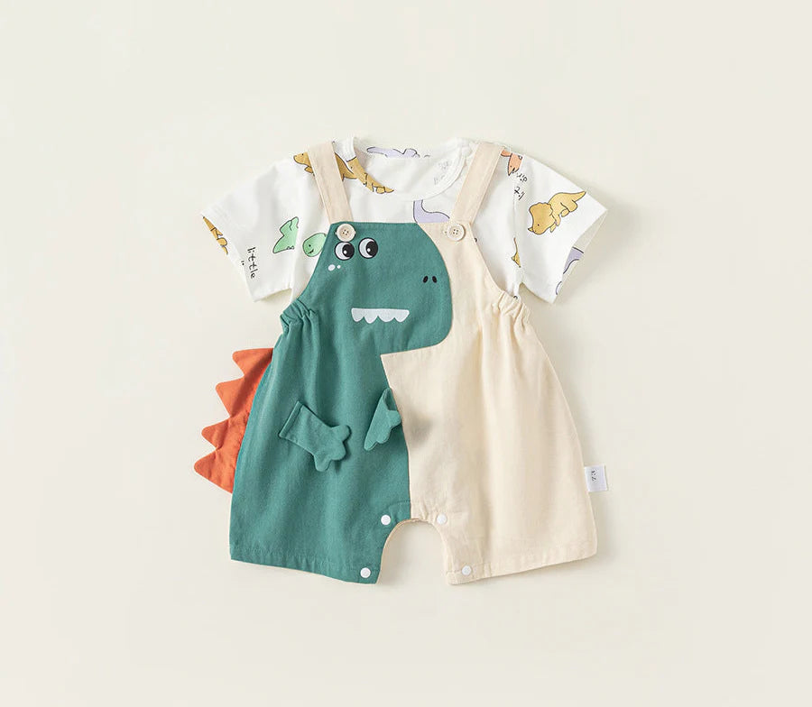 Mono Infantil con Estampado de Dinosaurios