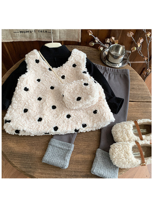 Conjunto de 3 Piezas de Invierno para Mujer y Niño