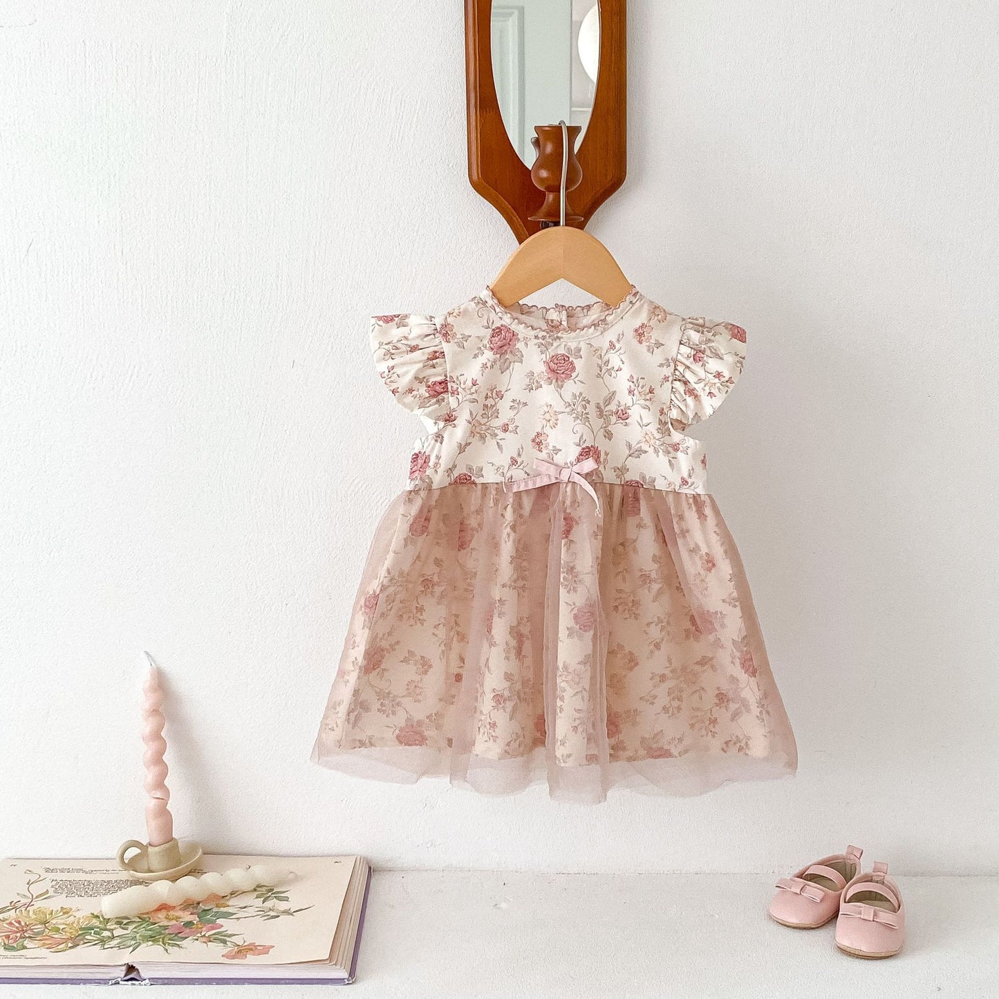 Conjunto/Vestido Floral para Niños y Mujeres