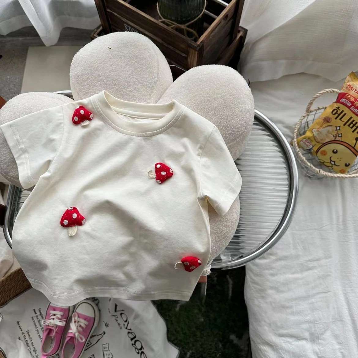 Camiseta infantil de verano para mujer