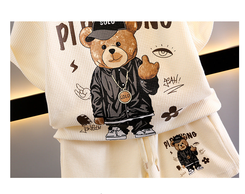 Conjunto infantil Oso de peluche de verano para hombre