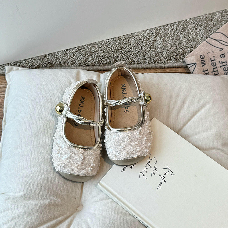 Zapatos Infantiles Con Lentejuelas para Mujer