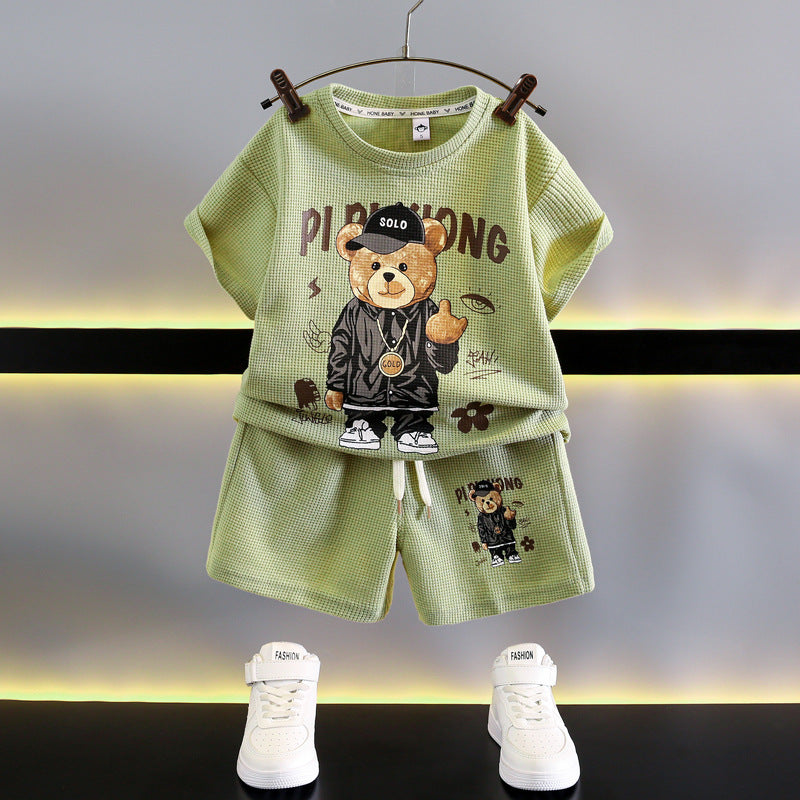 Conjunto infantil Oso de peluche de verano para hombre