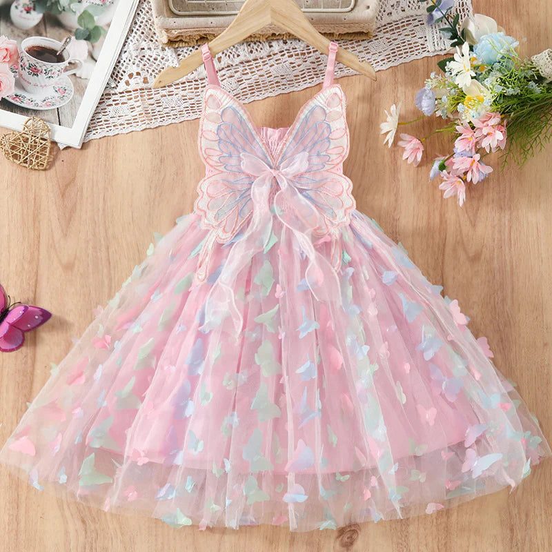 Vestido Infantil Mariposas y Alas
