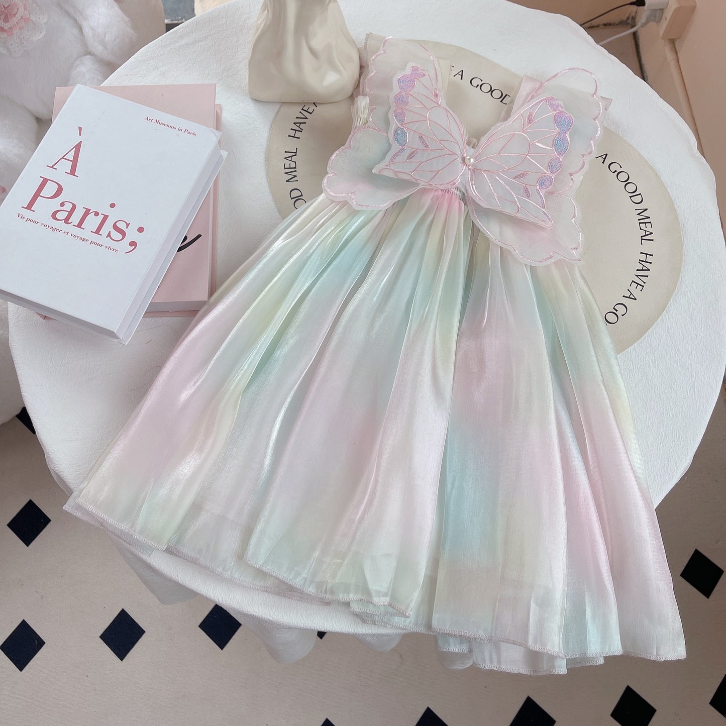 Vestido Infantil Mariposa Degradado