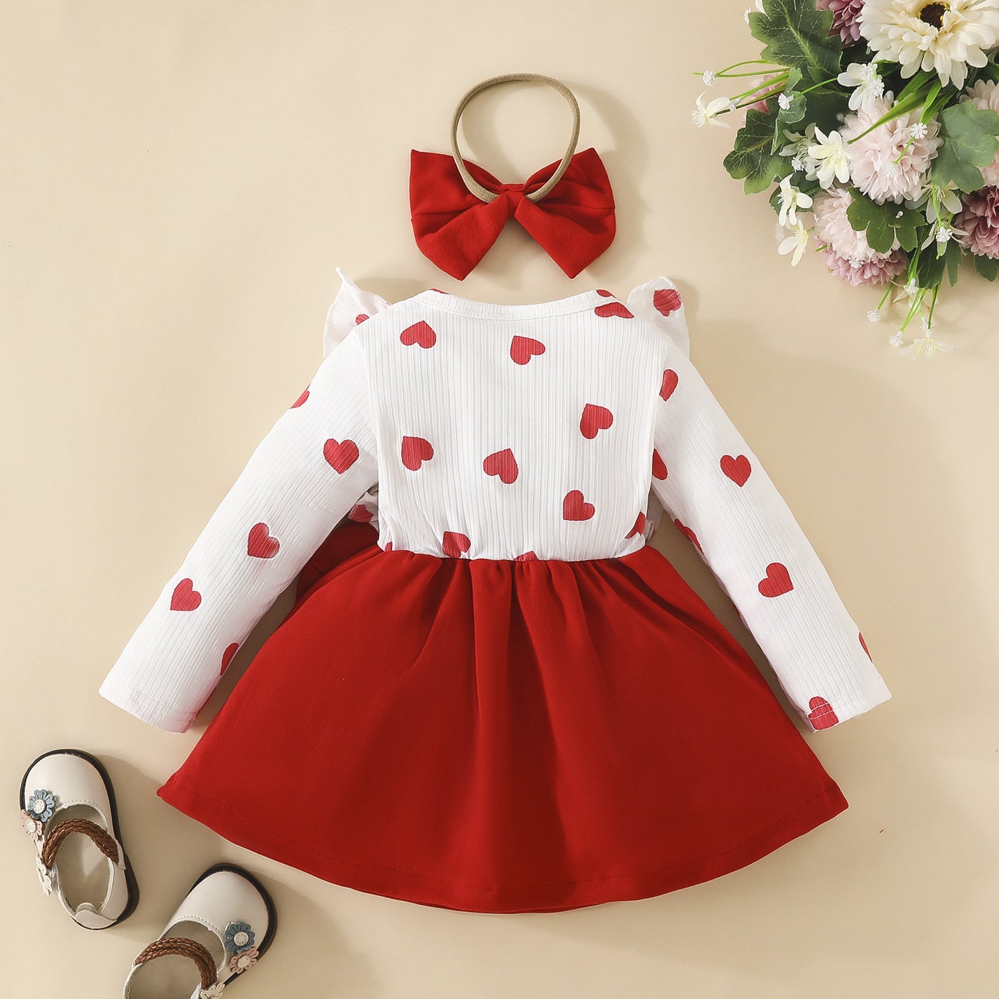 Vestido Infantil Corazones