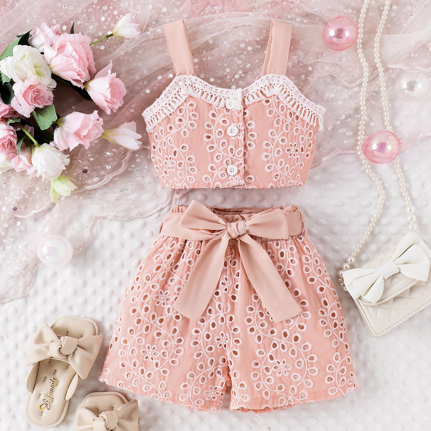 Conjunto Infantil Mujer Lese Rosa