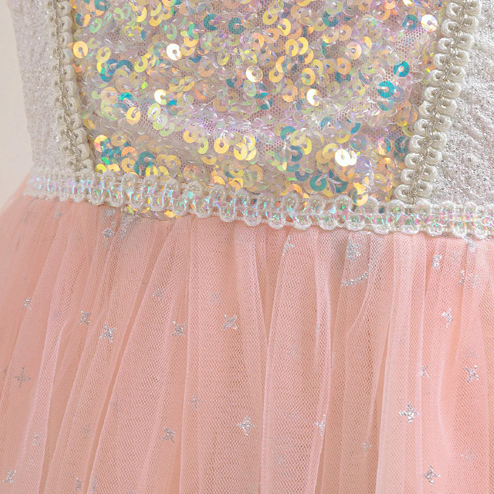 Vestido de Fiesta Infantil Princesa Brillante