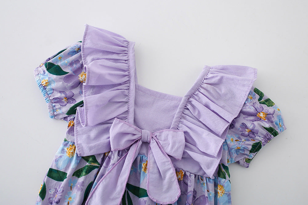 Body Infantil de Encaje Floral