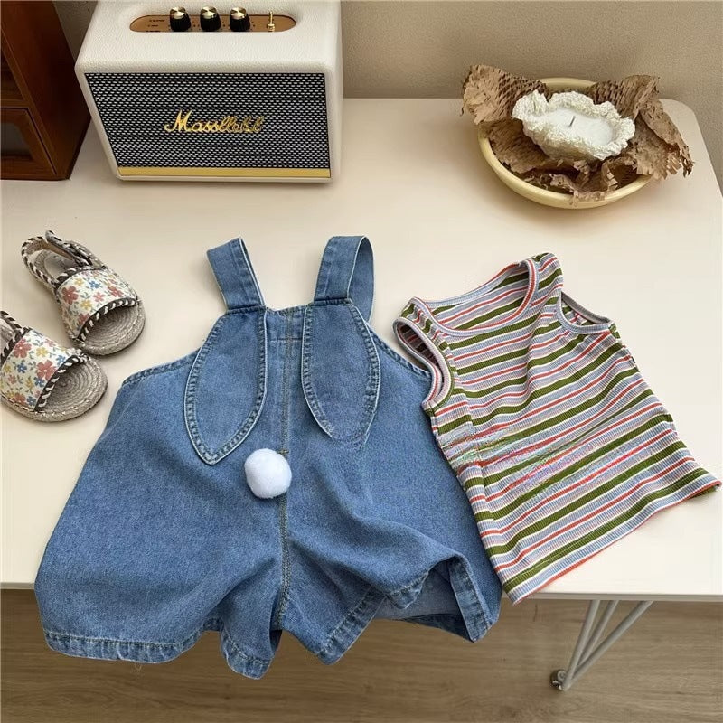 Conjunto Infantil Conejito y Rayas