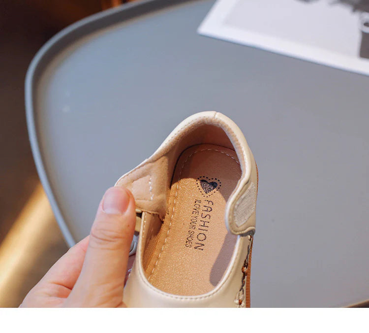 Zapatos Infantiles Flores y Lazo para Mujer