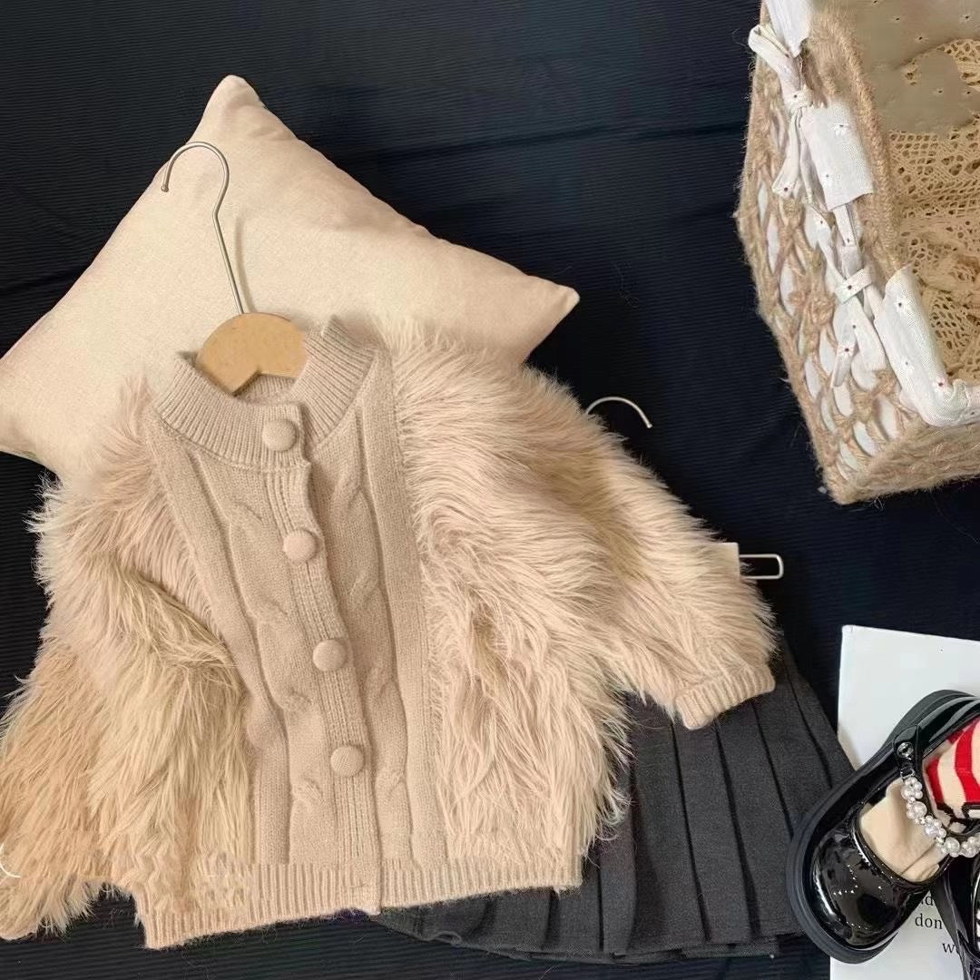 Abrigo de Piel de Invierno para Niñas