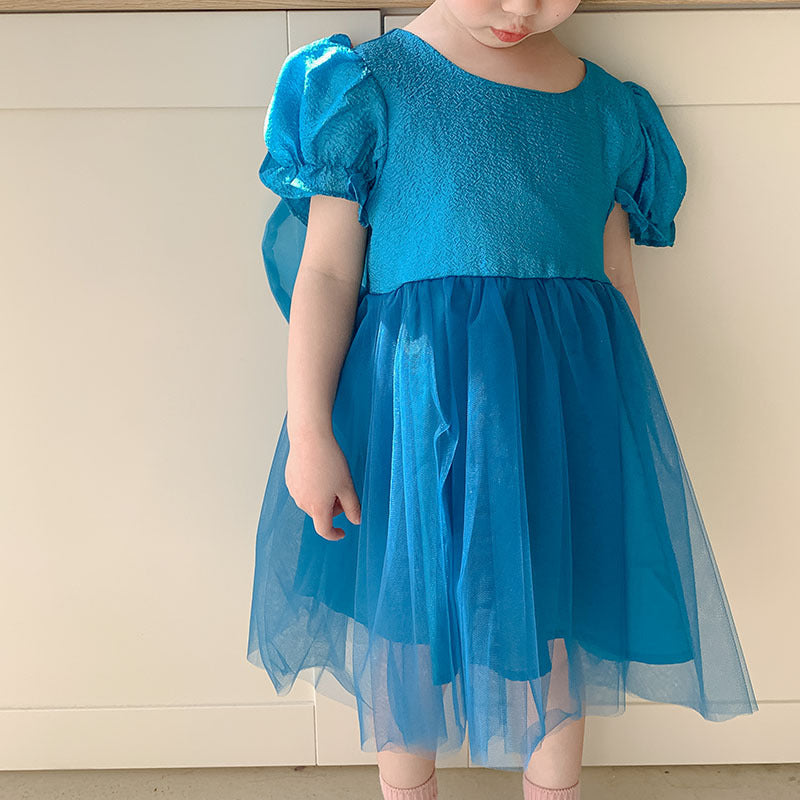 Vestido Infantil Tul Alas Estrellitas