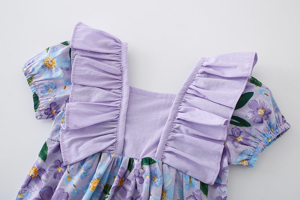 Body Infantil de Encaje Floral