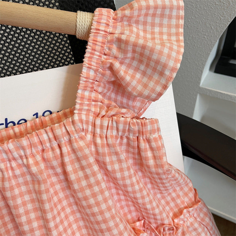 Conjunto de Cuadros para Niña con Mangas Voadroa