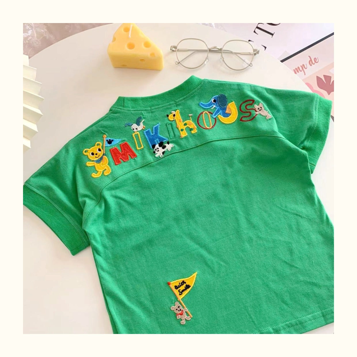 Camiseta de Algodón para Niños Animales