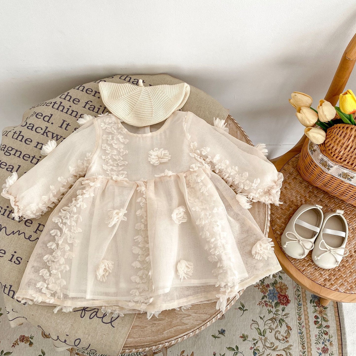 Vestido/Conjunto de Flores para Niños
