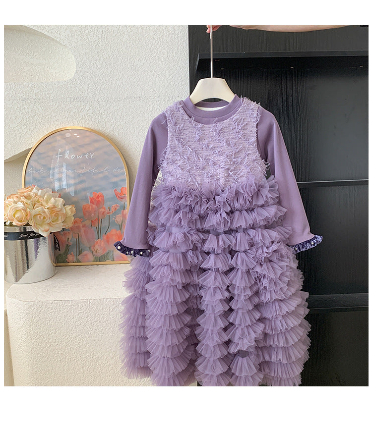 Vestido Infantil de Tul a Capas