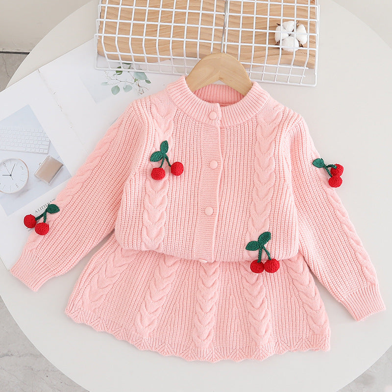 Conjunto infantil de invierno Cerezas
